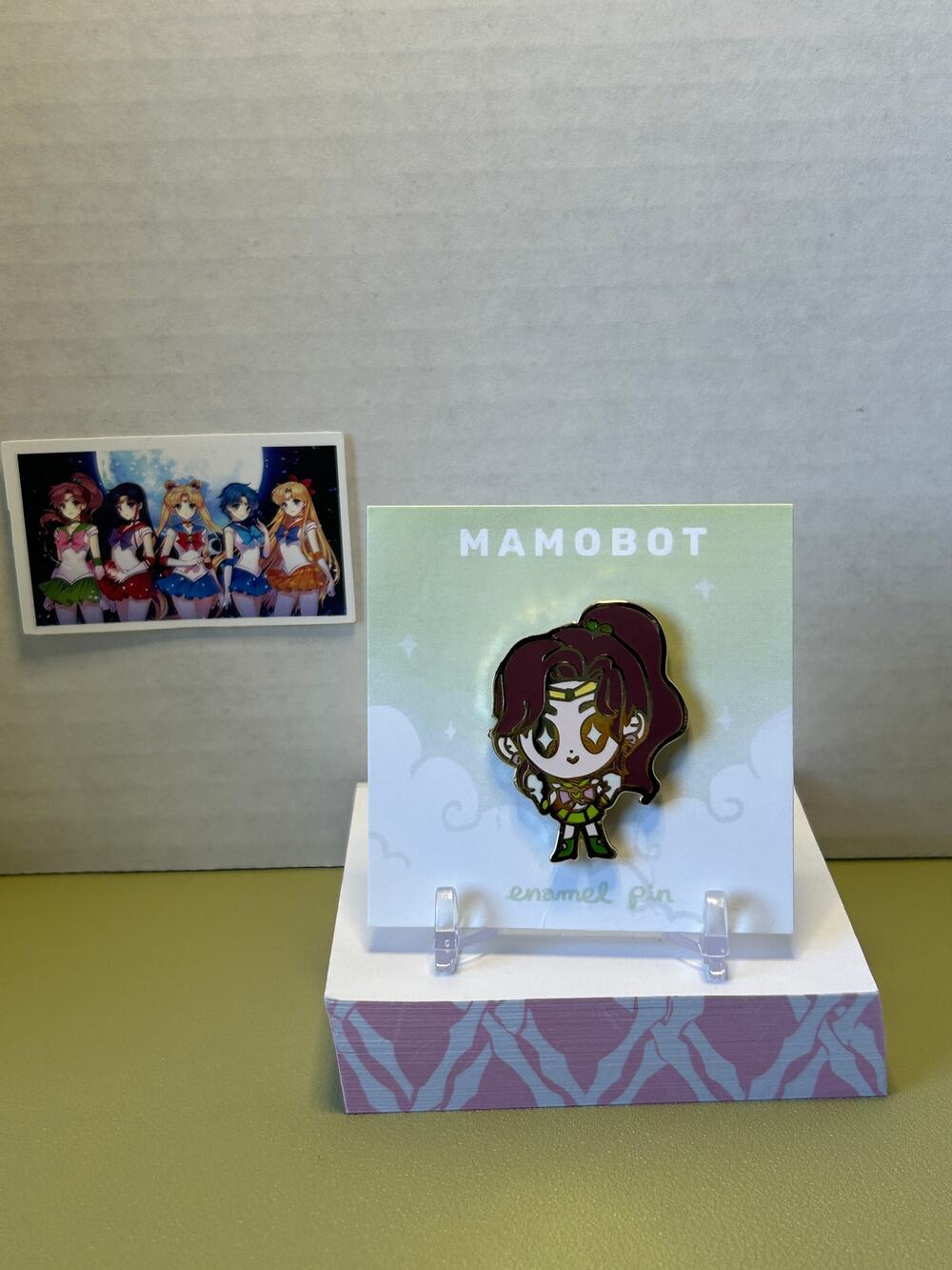Mamobot Sailor Moon Anime Pin Senshi Dolls Sailor Jupiter Green